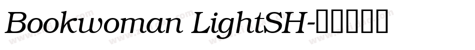 Bookwoman LightSH字体转换